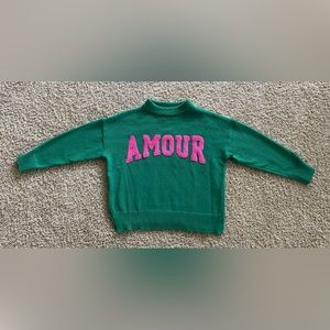 beautiful green one size sweater from jubylee